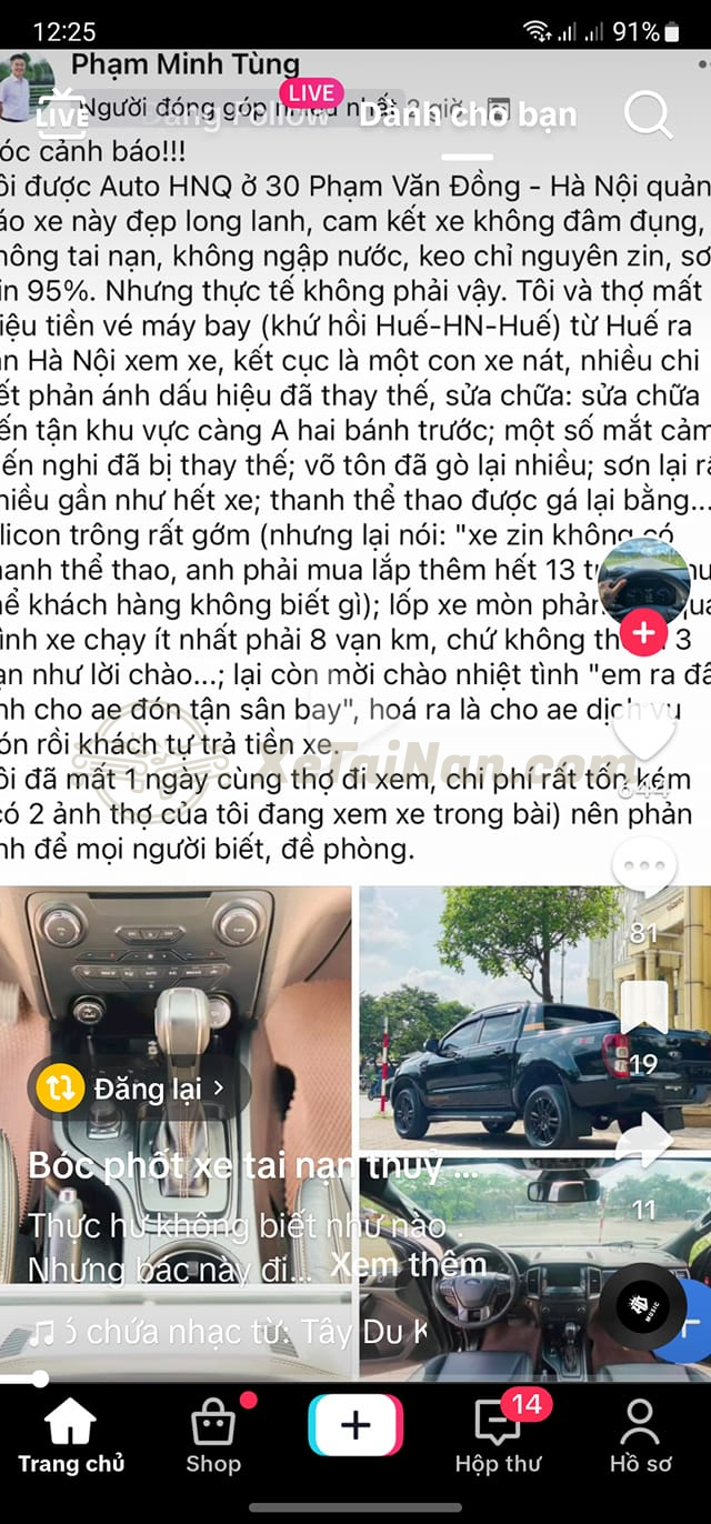Bài Viết Phản ánh Hnq Auto 30 Phạm Văn Đồng